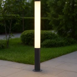 Lampioni Da Giardino-Selezionato da Mazzolaluce Lampione alto da giardino moderno grafite led 31w 3000k