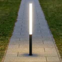 Lampioni Da Giardino-Selezionato da Mazzolaluce Lampione alto moderno tubolare led 43w 3000k per giardino