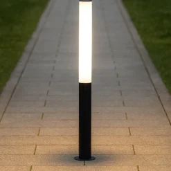 Lampioni Da Giardino-Selezionato da Mazzolaluce Lampione alto tubolare da giardino led 27w 3000k moderno