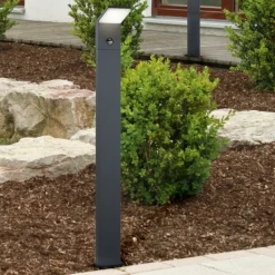 Lampioni Da Giardino-Selezionato da Mazzolaluce Lampione antracite da giardino moderno led 3w 3000k anti corrosione