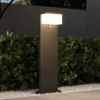 Lampioni Da Giardino-Selezionato da Mazzolaluce Lampione antracite da giardino moderno 13w 3000k con sensore di movimento