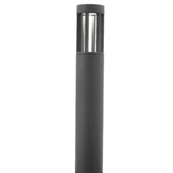 Lampioni Da Giardino-Selezionato da Mazzolaluce Lampione antracite moderno da giardino led 8w 3000k