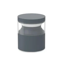 Lampioni Da Giardino-Ideal Lux Lampione basso da giardino boeing pt h015 antracite led 14w 3000k