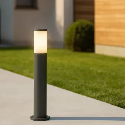 Lampioni Da Giardino-Selezionato da Mazzolaluce Lampione basso da giardino moderno grafite 50cm ip65