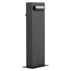 Lampioni Da Giardino-Selezionato da Mazzolaluce Lampione basso da giardino moderno led 3000k nero rettangolare