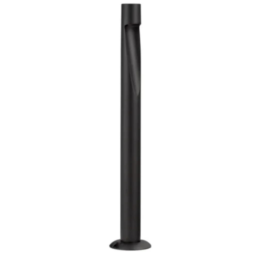 Lampioni Da Giardino-Selezionato da Mazzolaluce Lampione basso tubolare nero ip65 led 6w 3000k per giardini moderni