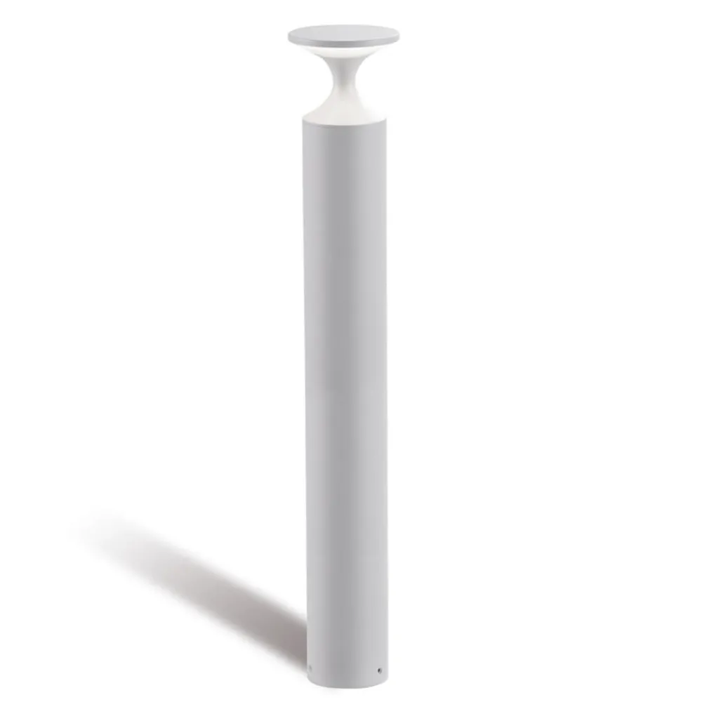 Lampioni Da Giardino-Selezionato da Mazzolaluce Lampione bianco da giardino moderno 90cm led 13w 4000k ip65