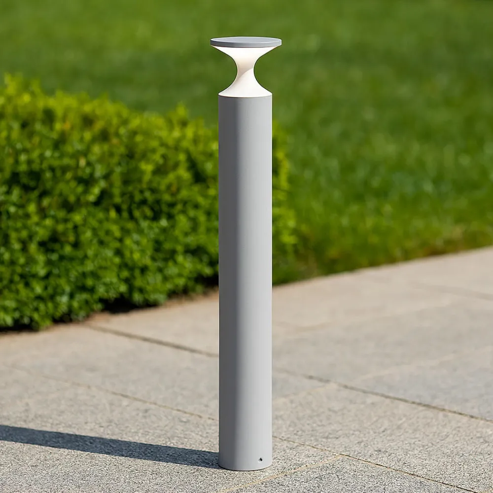 Lampioni Da Giardino-Selezionato da Mazzolaluce Lampione bianco da giardino moderno 90cm led 13w 4000k ip65