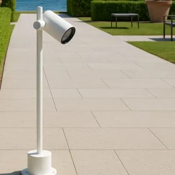 Lampioni Da Giardino-Selezionato da Mazzolaluce Lampione bianco da giardino orientabile led 13w 4000k ip65
