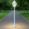 Lampioni Da Giardino-Selezionato da Mazzolaluce Lampione classico da giardino bianco argento fp