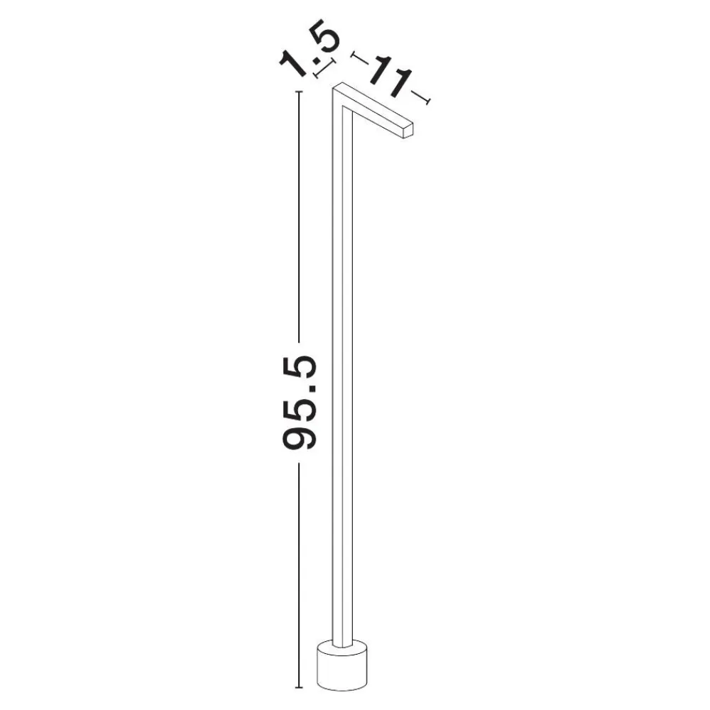 Lampioni Da Giardino-Selezionato da Mazzolaluce Lampione 95cm design da giardino corten anti salsedine led