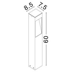 Lampioni Da Giardino-Selezionato da Mazzolaluce Lampione corten da giardino per esterno led 7w 3000k