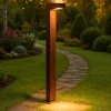 Lampioni Da Giardino-Selezionato da Mazzolaluce Lampione corten per esterno giardino moderno led 13w 3000k ip65