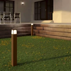 Lampioni Da Giardino-Top Light Lampione da esterno corten moderno york