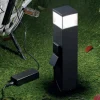 Lampioni Da Giardino-Selezionato da Mazzolaluce Lampione da esterno giardino led 12w 4000k grafite con due prese ip65