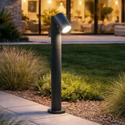 Lampioni Da Giardino-Perenz Illuminazione Lampione da esterno giardino pull perenz gu10 antracite ip65 orientabile