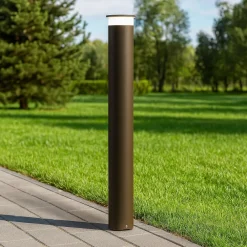 Lampioni Da Giardino-Selezionato da Mazzolaluce Lampione da esterno giardino paletto corten led 9w 4000k