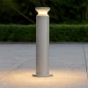 Lampioni Da Giardino-Ideal Lux Lampione da esterno giardino torre pt1 h80 grigio ip65