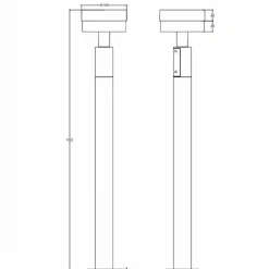 Lampioni Da Giardino-Selezionato da Mazzolaluce Lampione da esterno ip54 led 8w antracite anti corrosione