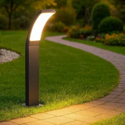 Lampioni Da Giardino-Selezionato da Mazzolaluce Lampione da esterno ip44 led 12,5w grigio antracite