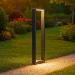 Lampioni Da Giardino-Selezionato da Mazzolaluce Lampione da esterno led 8w 3000k ip54 moderno illuminazione verso il basso