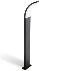 Lampioni Da Giardino-Selezionato da Mazzolaluce Lampione da esterno moderno 90cm design curvo led 15w 3000k