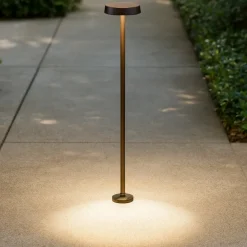 Lampioni Da Giardino-Linea Light Lampione da esterno pistillo marrone ip65 led