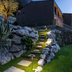 Lampioni Da Giardino-Linea Light Lampione da esterno pistillo marrone ip65 led