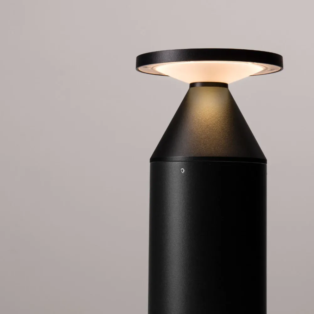 Lampioni Da Giardino-Selezionato da Mazzolaluce Lampione da giardini moderni led 11w 3000k nero ip65