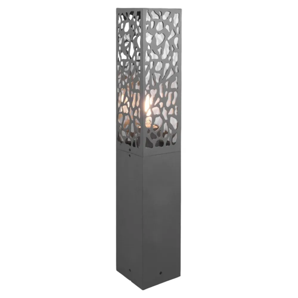 Lampioni Da Giardino-Selezionato da Mazzolaluce Lampione da giardino acciaio inox grigio antracite moderno