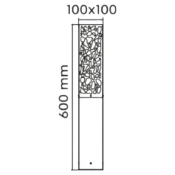 Lampioni Da Giardino-Selezionato da Mazzolaluce Lampione da giardino acciaio inox grigio antracite moderno