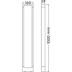 Lampioni Da Giardino-Selezionato da Mazzolaluce Lampione da giardinoanti corrosione moderno antracite led 3000k ip54