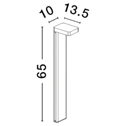 Lampioni Da Giardino-Selezionato da Mazzolaluce Lampione da giardino antracite led 8w 3000k moderno
