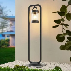 Lampioni Da Giardino-Selezionato da Mazzolaluce Lampione da giardino antracite con sensore crepuscolare