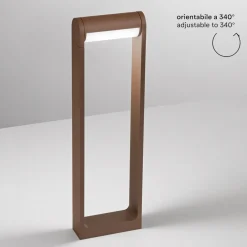 Applique Da Esterno-Perenz Illuminazione Lampione da giardino corten led 12w 3000k moderna orienta perenz