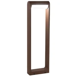 Lampioni Da Giardino-Fabas Luce Lampione da giardino corten moderno led orientabile 12w 3000k wild