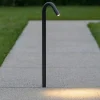 Lampioni Da Giardino-Selezionato da Mazzolaluce Lampione da giardino design curvo nero 60cm anti corrosione