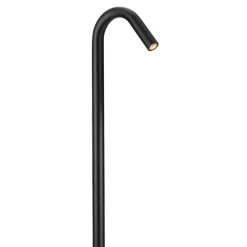 Lampioni Da Giardino-Selezionato da Mazzolaluce Lampione da giardino design curvo nero 60cm anti corrosione