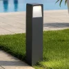 Lampioni Da Giardino-Selezionato da Mazzolaluce Lampione da giardino design moderno grafite led biemissione 4000k