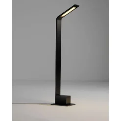 Lampioni Da Giardino-Selezionato da Mazzolaluce Lampione da giardino design sottile nero led 7w 3000k moderno