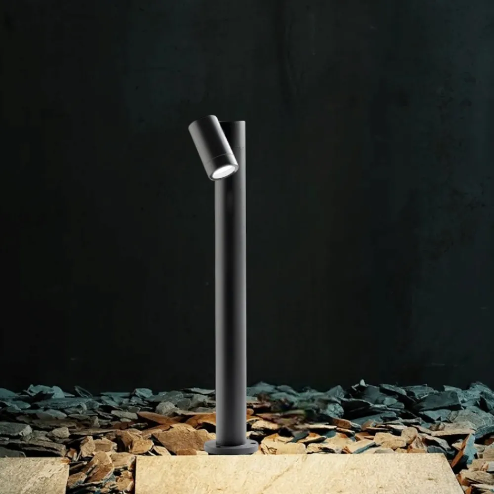 Lampioni Da Giardino-Gea Luce Lampione da giardino orientabile ip65 antracite h70 cm