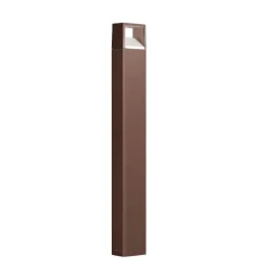 Lampioni Da Giardino-Gea Luce Lampione da giardino led 9w marrone corten ip54 h100 cm