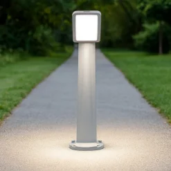 Lampioni Da Giardino-Top Light Lampione da giardino grigio anti ruggine 94cm trento