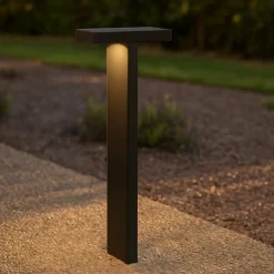 Lampioni Da Giardino-Selezionato da Mazzolaluce Lampione da giardino grigio moderno led 16w 3000k