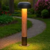 Lampioni Da Giardino-Selezionato da Mazzolaluce Lampione da giardino ip54 h54 cm effetto legno