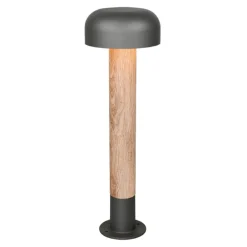 Lampioni Da Giardino-Selezionato da Mazzolaluce Lampione da giardino ip54 h54 cm effetto legno