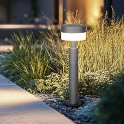 Lampioni Da Giardino-Selezionato da Mazzolaluce Lampione da giardino ip54 led 8w antracite anti corrosione