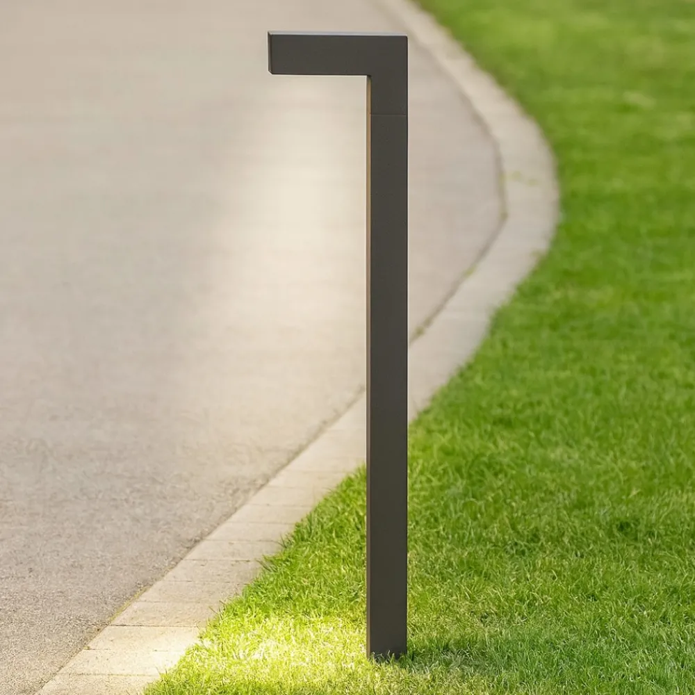 Lampioni Da Giardino-Selezionato da Mazzolaluce Lampione da giardino led 3000k grigio moderno
