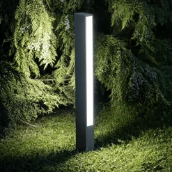 Lampioni Da Giardino-Perenz Illuminazione Lampione da giardino led 3000k ip65 antracite perenz pole