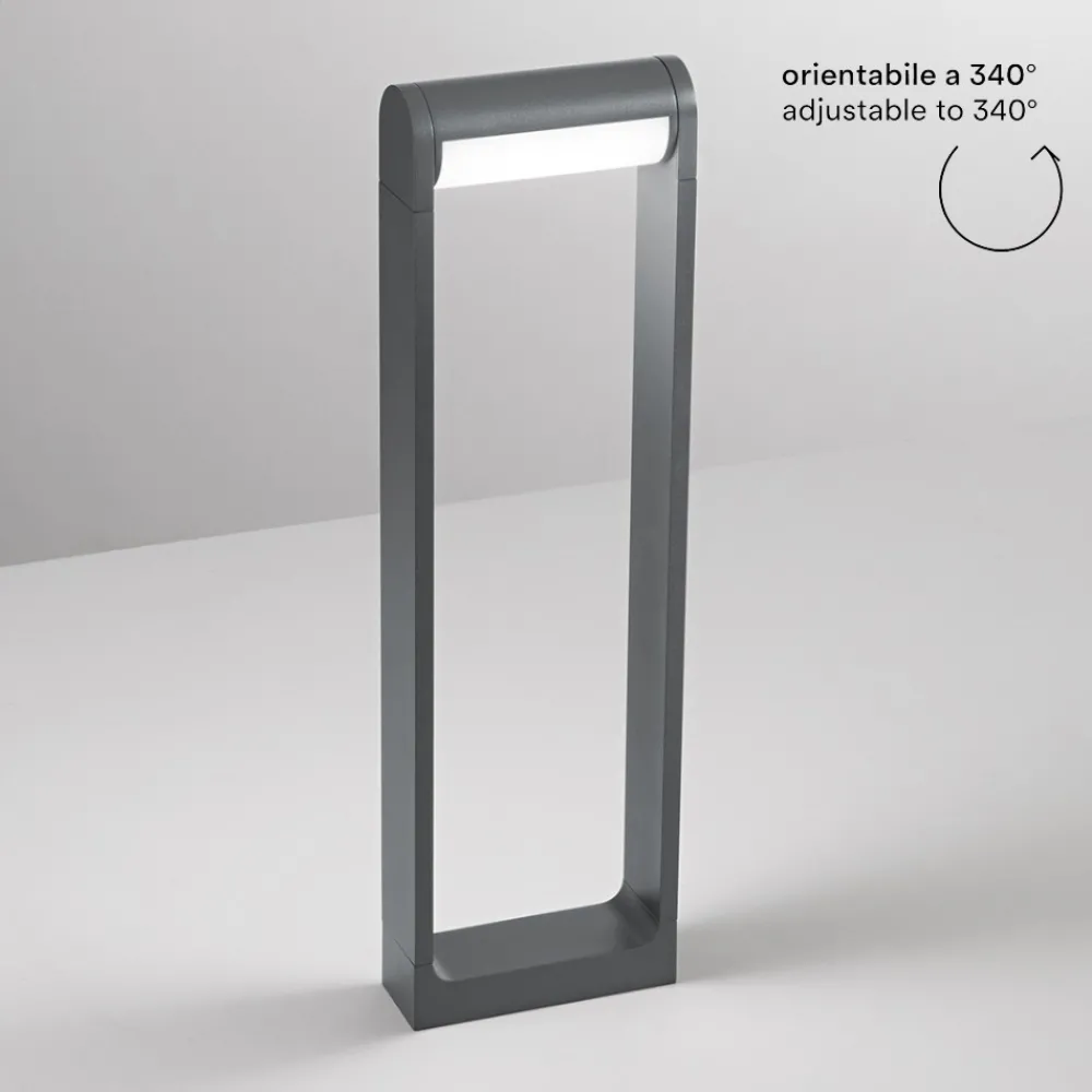 Lampioni Da Giardino-Perenz Illuminazione Lampione da giardino led 12w 3000k orienta moderno antracite perenz